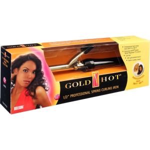 Gold 'N Hot 1/2" Professional Spring Curling Iron