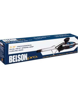 Belson Professional 3/8" Dual-Heat Chrome Spring Iron, 9.6 Ounce