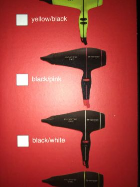 Turbo Power Forte Pro Italian Ionic Ceramic Hair Dryer Yellow Black
