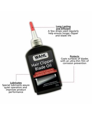 Wahl Hair Clipper Blade Oil 4 Oz. #3310-300 Lubricant Prevent Rust Extend Life