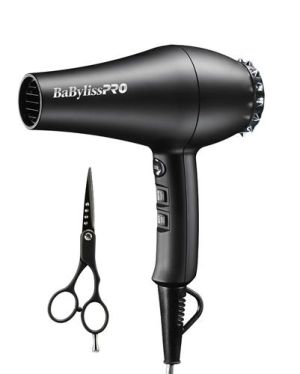 BaBylissPRO Performance 1900w Duo Ceramic Hair Dryer with Shears NEW