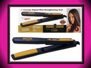 Belson Gold N Hot 1" Ceramic Digital Slim Flat Iron GH2066